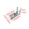 BOLWHAO 4pcs Mounting Bracket Snap Metal Clips for Cellular Honeycomb