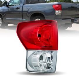 Waterproof Tail Light Assembly Compatible With 2007-2009 Toyota Tundra With wiring harness, Replaces 81560-0C070 81560-0C090 TO2800165 TO2800183 (Left, Drive Side)