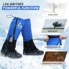 1 Pair Tear-resistant Waterproof High Leg Gaiters Rain Snow Adjustable