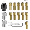 Parthan 16 Pcs Drill Chuck Collet Set, 0.5-3.2mm Replacement Accessory