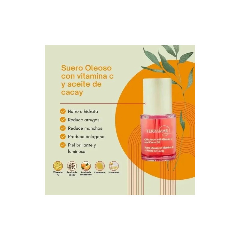 Suero Facial Con Vitamina C Y Aceite De Cacay Terramar