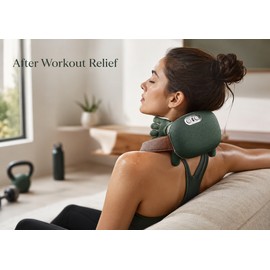 Shiatsu Neck and Shoulder Massager for Muscle Relaxation – Cordless Deep Kneading Massage for Home and Office