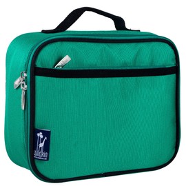 Wildkin Kids Insulated Lunch Box – Durable and Reusable for School & Travel - Emerald Green