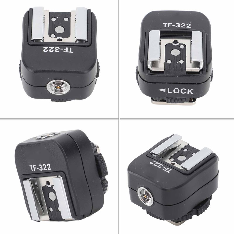 Flash Hot Shoe Sync Adapter with Extra PC Sync Port