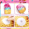 Civaner 6 Pcs Ice Cream Drip Baseball Themed Beach Ball