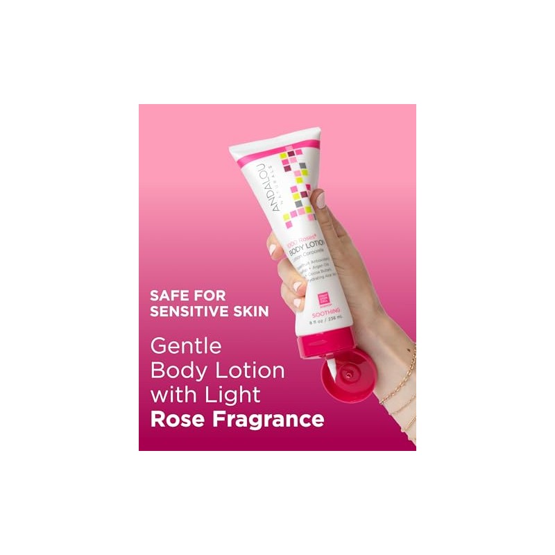 Andalou Naturals 1000 Roses Soothing Body Lotion , 8 Ounce