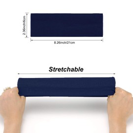 FACATH 8 Pack Headbands for Women, Elastic Soft Fabric Non-Slip Premium Stretchy Sport Head Bands, Hair Accessories Wear for Yoga, Spa, Workout, Running or Travel