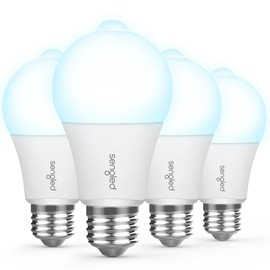 Sengled Motion Sensor Light Bulbs, A19, 5000K Daylight Motion Activated Dusk to Dawn Security Light Bulb, 11W (75-Watt Equivalent) Indoor Outdoor Lighting for Front Door Porch Stairs Hallway, 4 Pack