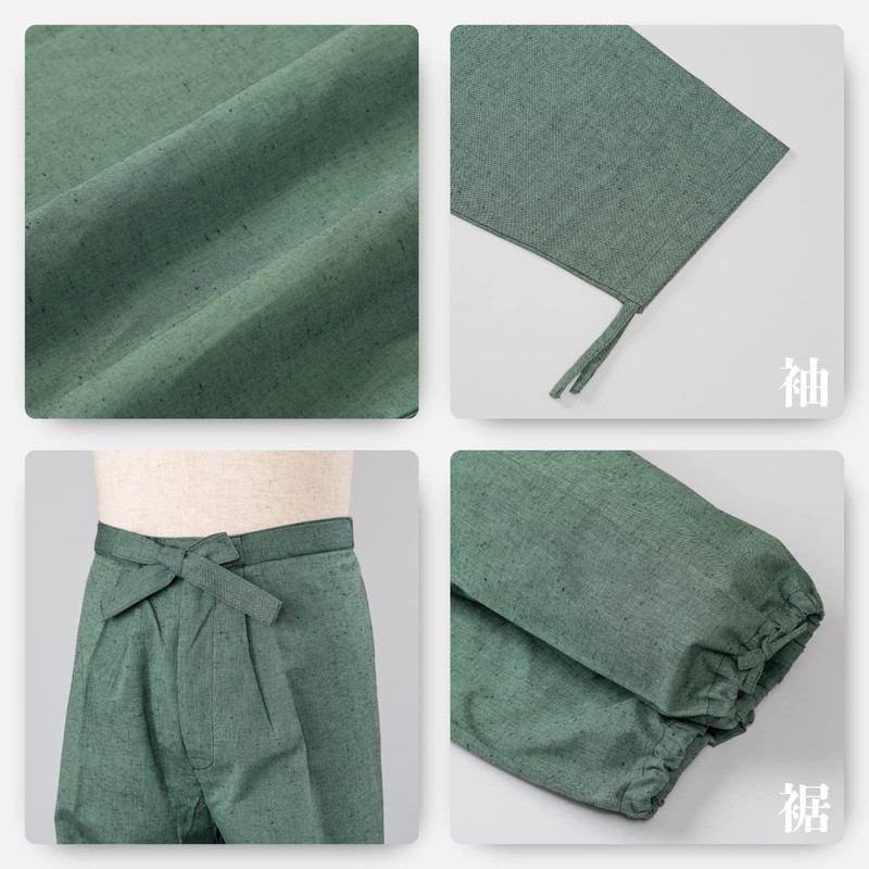Ai Ai Samue Clothes, Honkurume Weave, Plain Tsurugi, Made in