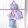 Lilly Pulitzer Insulted Backpack Cooler Large Capacity, Pink/Blue Portable Soft