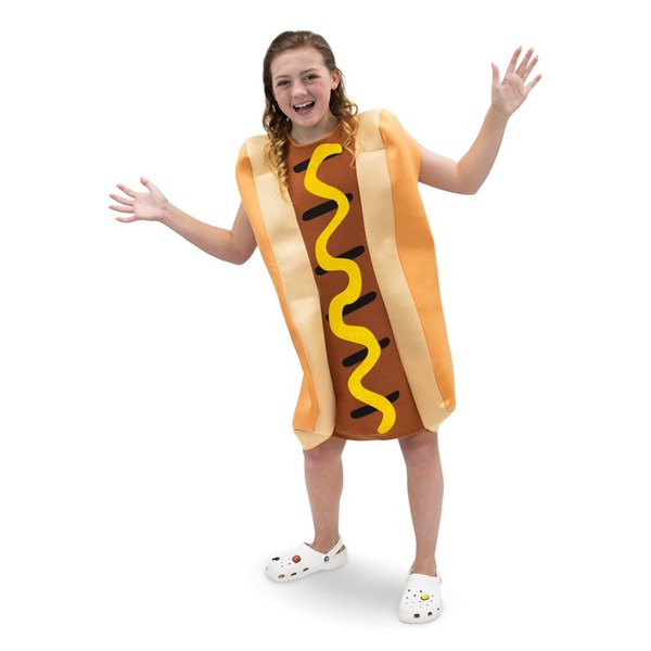 Ballpark Frank Hot Dog Children's Costume - Funny Halloween Costumes (Medium)