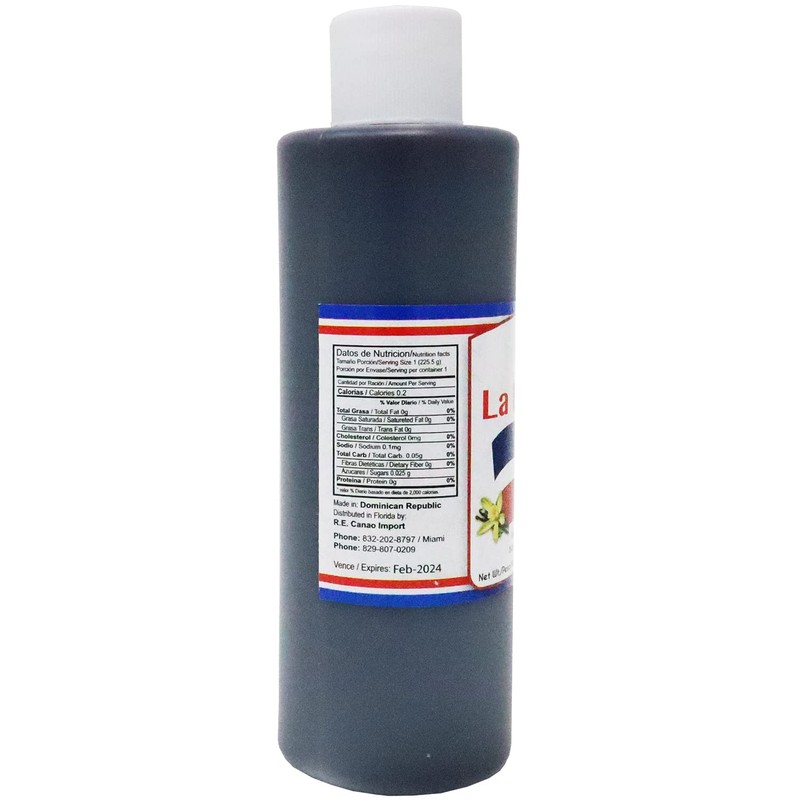 Black Vanilla Extract from Dominican Republic 8 Oz