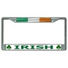 Irish Flag Chrome License Plate Frame