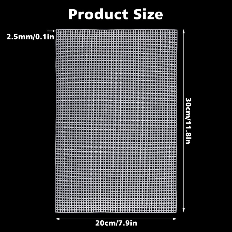 Aster 4 Pieces 4 Count Plastic Mesh Canvas Sheets for