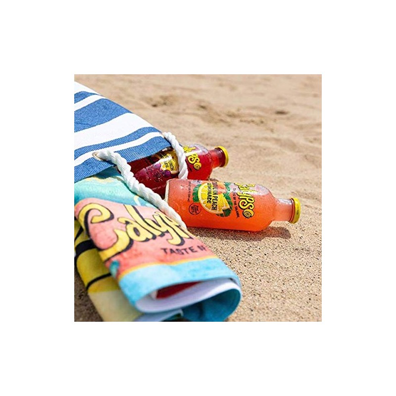 Calypso Lemonades 16 Ounce Glass Bottles 6 Pack (Southern Peach