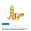 sourcing map 60pcs 3MM Electric Guitar Bass Pickguard Screws Scratch