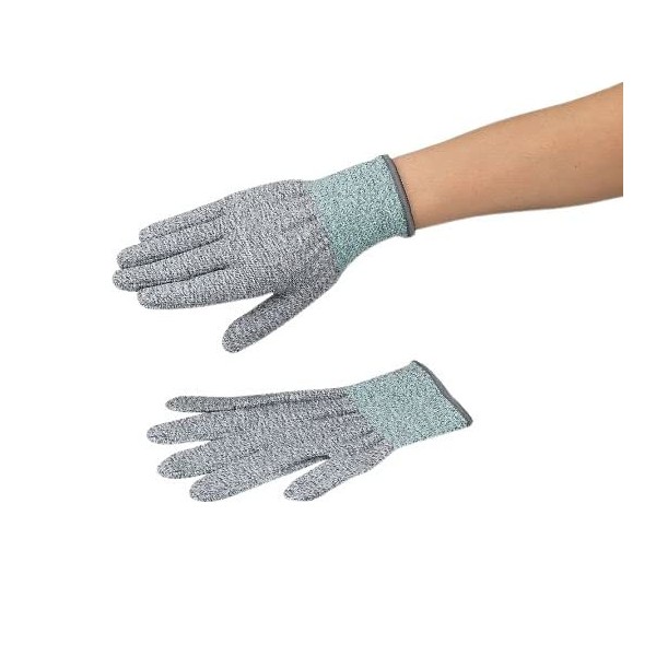 Azul Cut Resistant Gloves, Level 5, Uncoated, Green, M Size