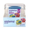 Sistema Klip It Food Storage Container, 400 ml, 2-Pack (Colors