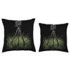 Photography Camera on Tripod Nature Photographer Throw Pillow
