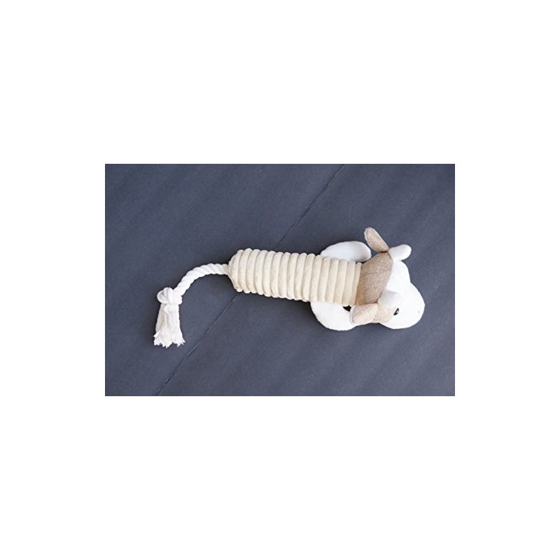 elisanliving Plush Dog Toy 16 Inch Long with Squeaker