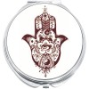 NewCharms Hamsa Hand Eye Compact with Mirrors - Perfect for