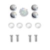 KIWEN Bling License Plate Frames Screw Sets, 4 Screws, 4