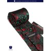 HISDERN HTP-02S Paisley Pattern Necktie Chief Set, Men's, Business, Wedding,
