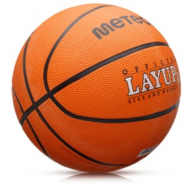 meteor Basketball Children Women Men Sizes 5 6 7 Orange Ideal For Indoor Training Matches Soft Non-Slip Surface High Durability Good Grip Rubber