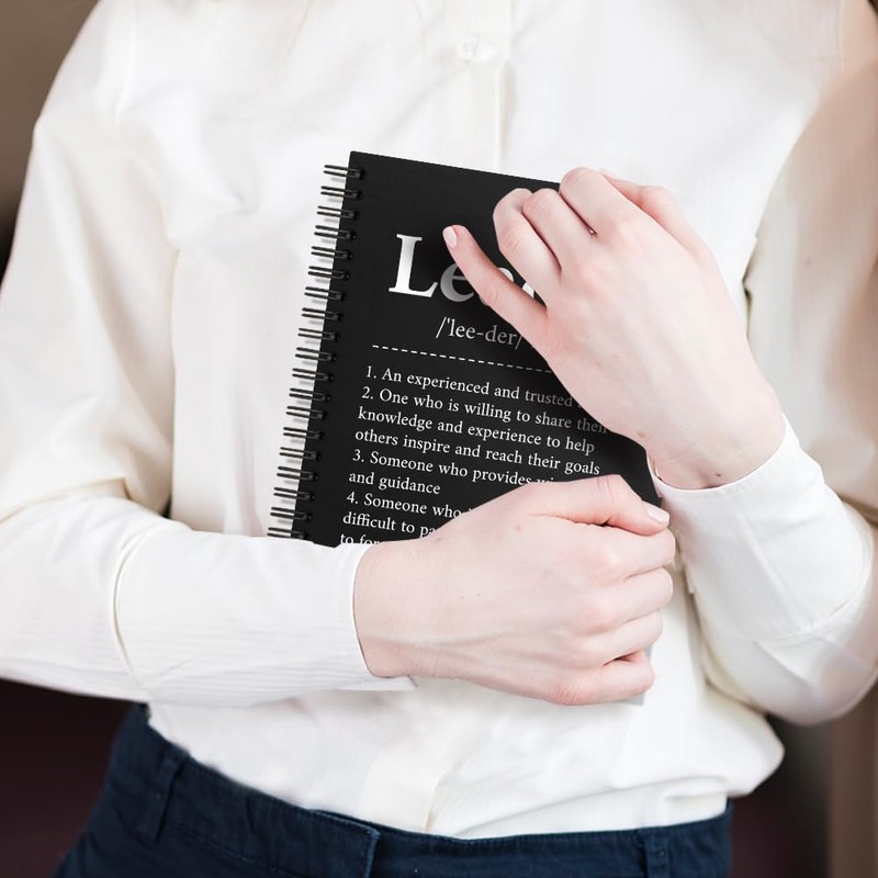 WUUCKOO Leader Definition 80 Sheets 160 Pages Funny Spiral Notebook,