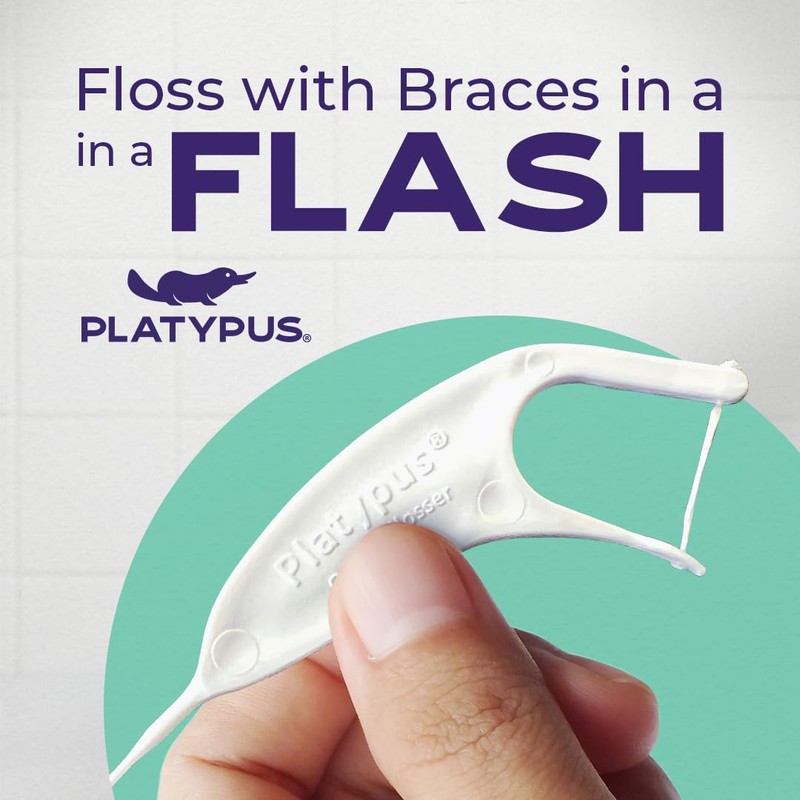 Platypus Orthodontic Flossers for Braces Family Pak - Unique Structure