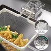 EHERDM Folding Kitchen Sink Drain Strainer with 100Pcs Net Bags