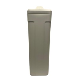 11x11x38 Square Brine Tank for Water Softener with Brine Safety Float Included (Almond)