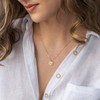 LLWOM Dainty Gold Necklace,14K Gold Plated Sun Necklace Gold Coin
