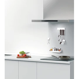 Poze K134101 Kitchen Condiment Rack, Suction Sheet, White