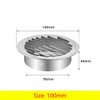 Qrity Vent Outlet Stainless Steel Vent Covers, Round Louver Grille