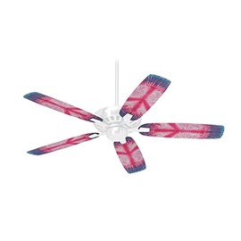 Tie Dye Peace Sign 108 - Ceiling Fan Skin Kit fits most 42 inch fans (FAN and BLADES SOLD SEPARATELY)