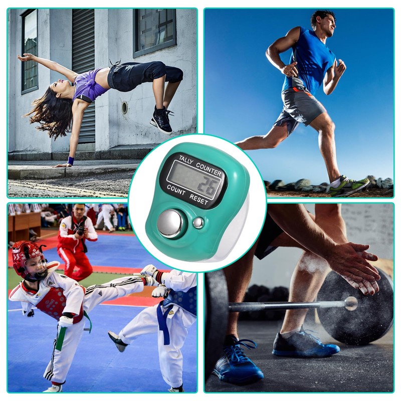 Pack of 2 Digital Finger Counter, Electronic Finger Counter, Row