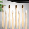 20 Pieces Bamboo Toothbrushes Reusable Charcoal Bamboo Toothbrush Natural Reusable