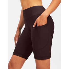 Bikewa - Pantalones cortos acolchados para mujer, 4D, para ciclismo, ciclismo, carretera, ciclismo, ciclismo, ciclismo, ciclismo, para mujer, bolsillos con cierre