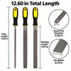 3-Piece Wood File Set – Carbon Steel Rasp Tools with