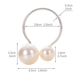 Silver Napkin Rings Set, Christmas Napkin Rings, Napkin Rings Christmas (10 PCS Silver)