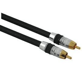 Hama HomeTheatre RCA Connection Cable Black Stream Male to Male 0.75 m