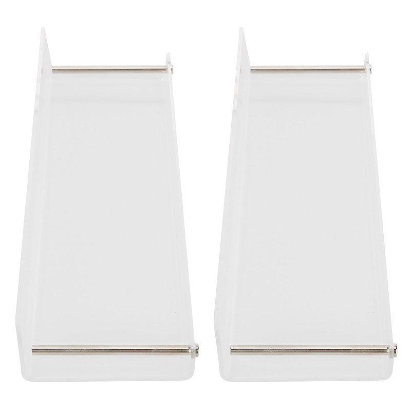 2Pcs Floating Wall Ledge Shelf Acrylic Concealed Bathroom Rack for