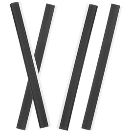 Angoily 4pcs Rubber Strip Replacement for Dustpan Dust Pan Edge Refill Inlet Pressing Strips, Dustpan Lip Replacement, Silicone Garbage Shovel Edge Protectors Dustpan Rubber Lip Dustpan Rubber Edge