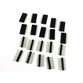 POPESQ® #A1995 Socket Header and Pin Header Kit 2.54 mm 8-Pin Straight Pack of 10
