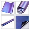 AuMoHall Purple Blue Chameleon Glossy Car Vinyl Wrap Sticker Sparking