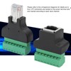 2pcs RJ45 Female Male to Screw Terminal 8 Pin CCTV