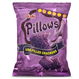 Oishi Pillows Ube Filled Crackers,1.34 Ounce Pack of 20