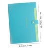 TEHAUX Reinforced Plastic Accordion Folder with Snap Closure 8 Pockets