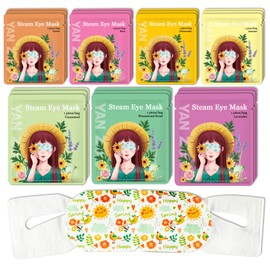 21 Pack Steam Eye Masks, Warm Eye Masks for Sleep, Comfortable Disposable Self Heated Eye Mask for Dry Eyes, Home Sleep Office Travel SPA Heated Sleep Mask for Women & Men